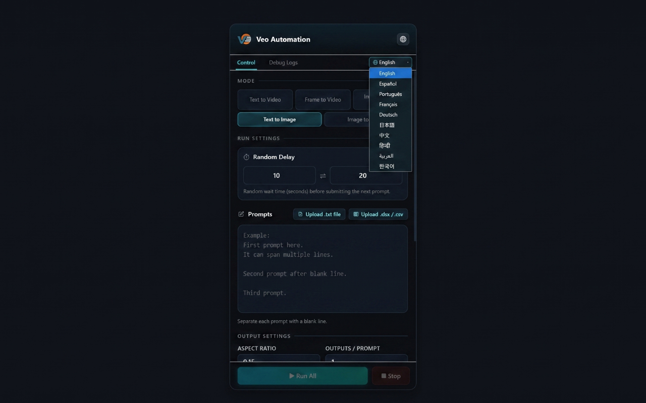 Free VEO Automation - Bulk VEO 3 & Nano Banana Google Flow - 截图 5