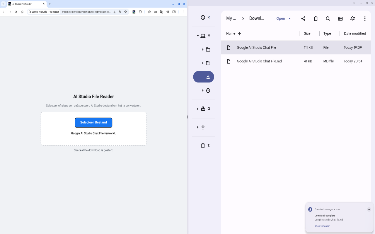 Google AI Studio - File Reader - 截图 1