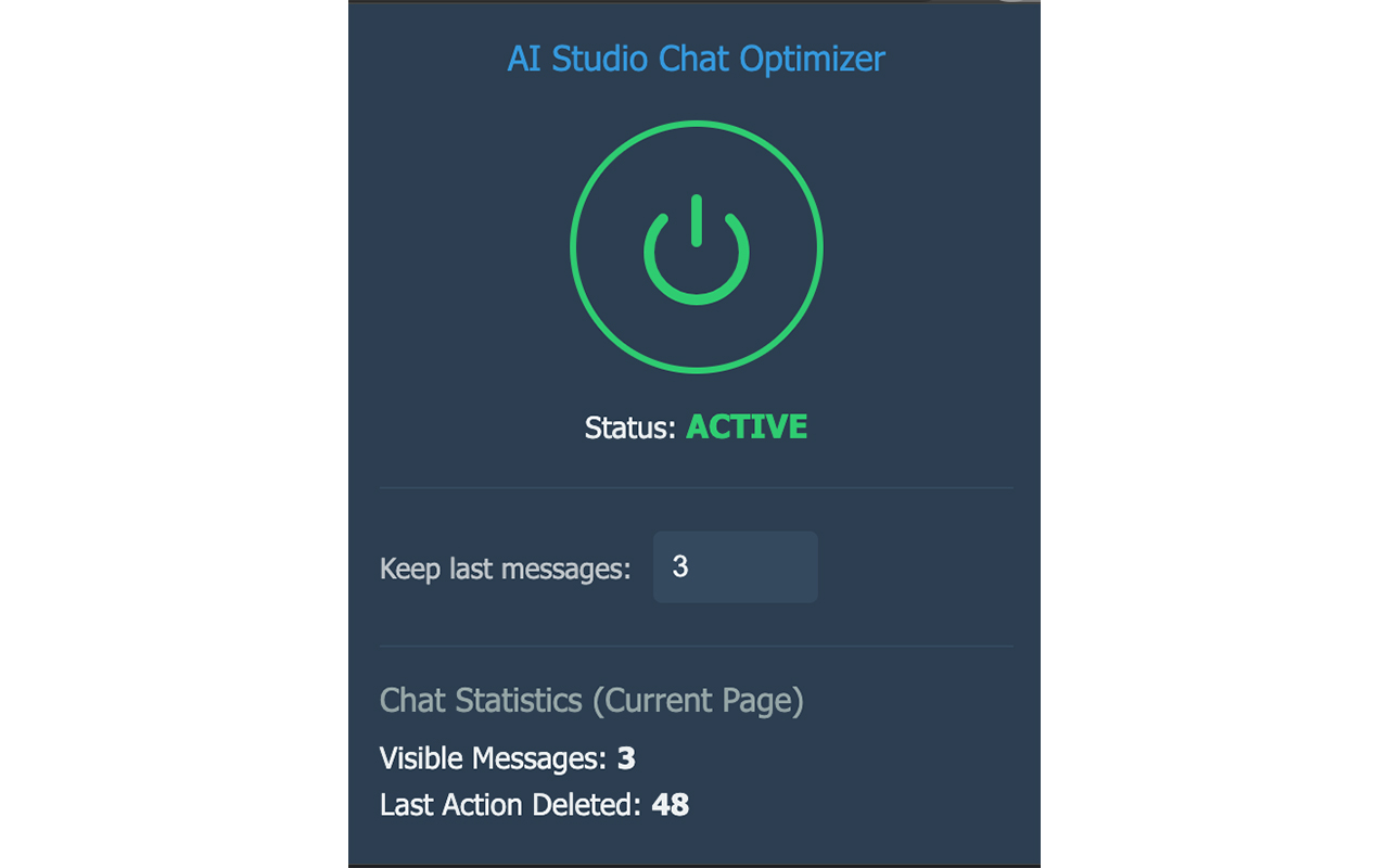 Google AI Studio Chat Optimizer - 截图 2