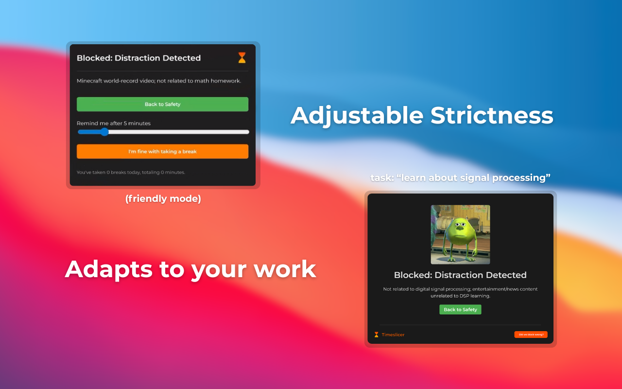 Timeslicer - Intelligent Website Blocker - 截图 1