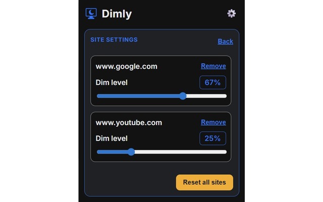 Dimly — Screen dimmer for bright pages - 截图 2