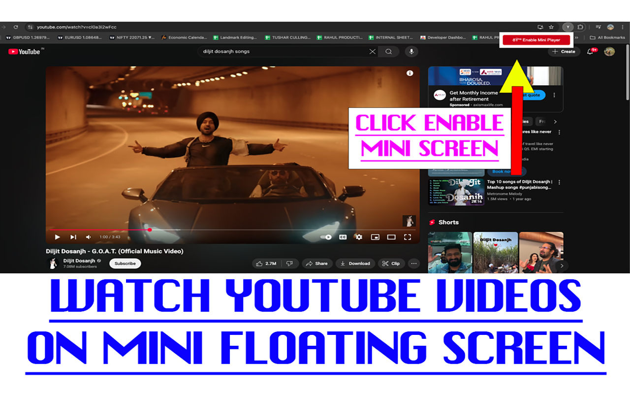 YouTube Mini Player (PiP) - 截图 1