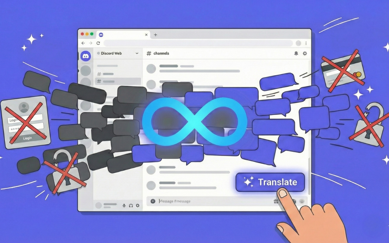 Discord™ Web 翻译器:无限、私密且无延迟 - 截图 5