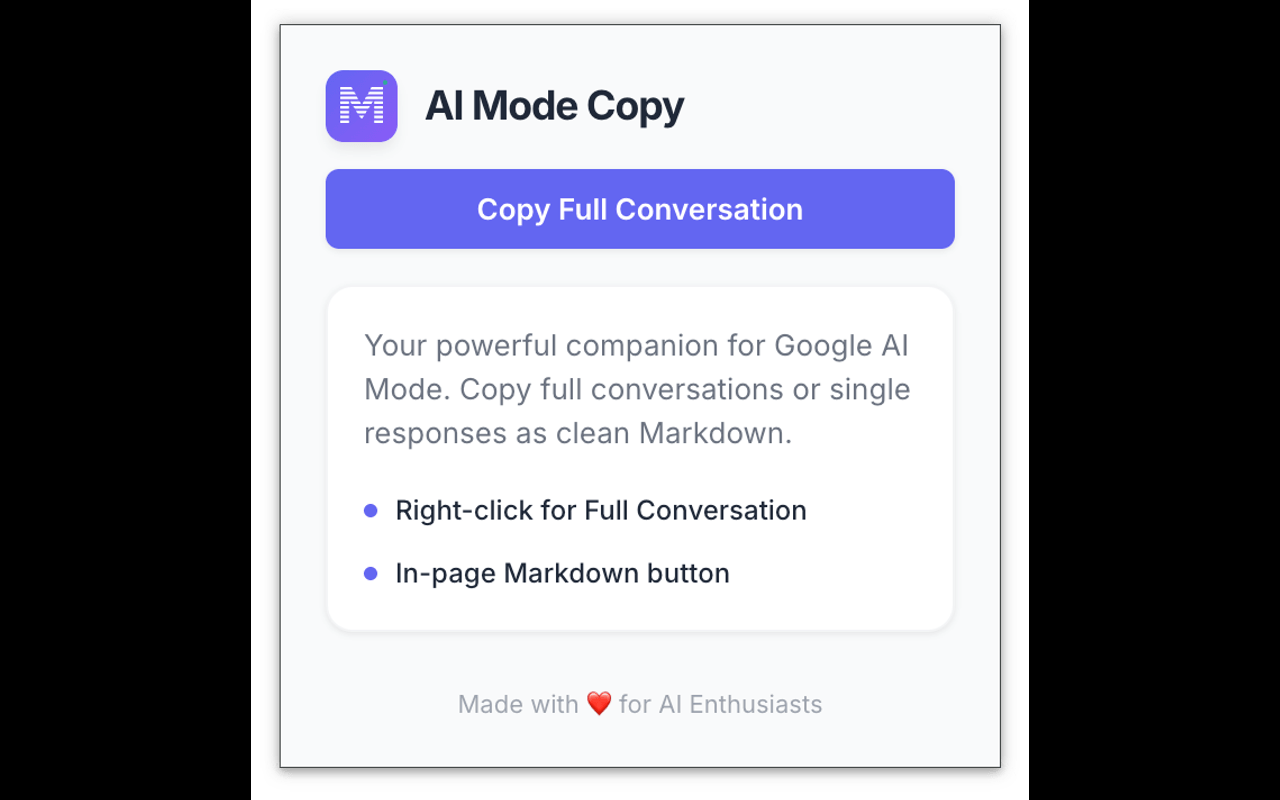 AI Mode Copy - 截图 1