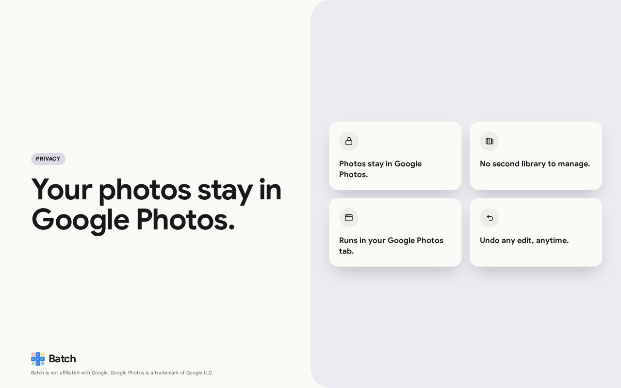 批量编辑、删除和下载 Google 相册 - 截图 1