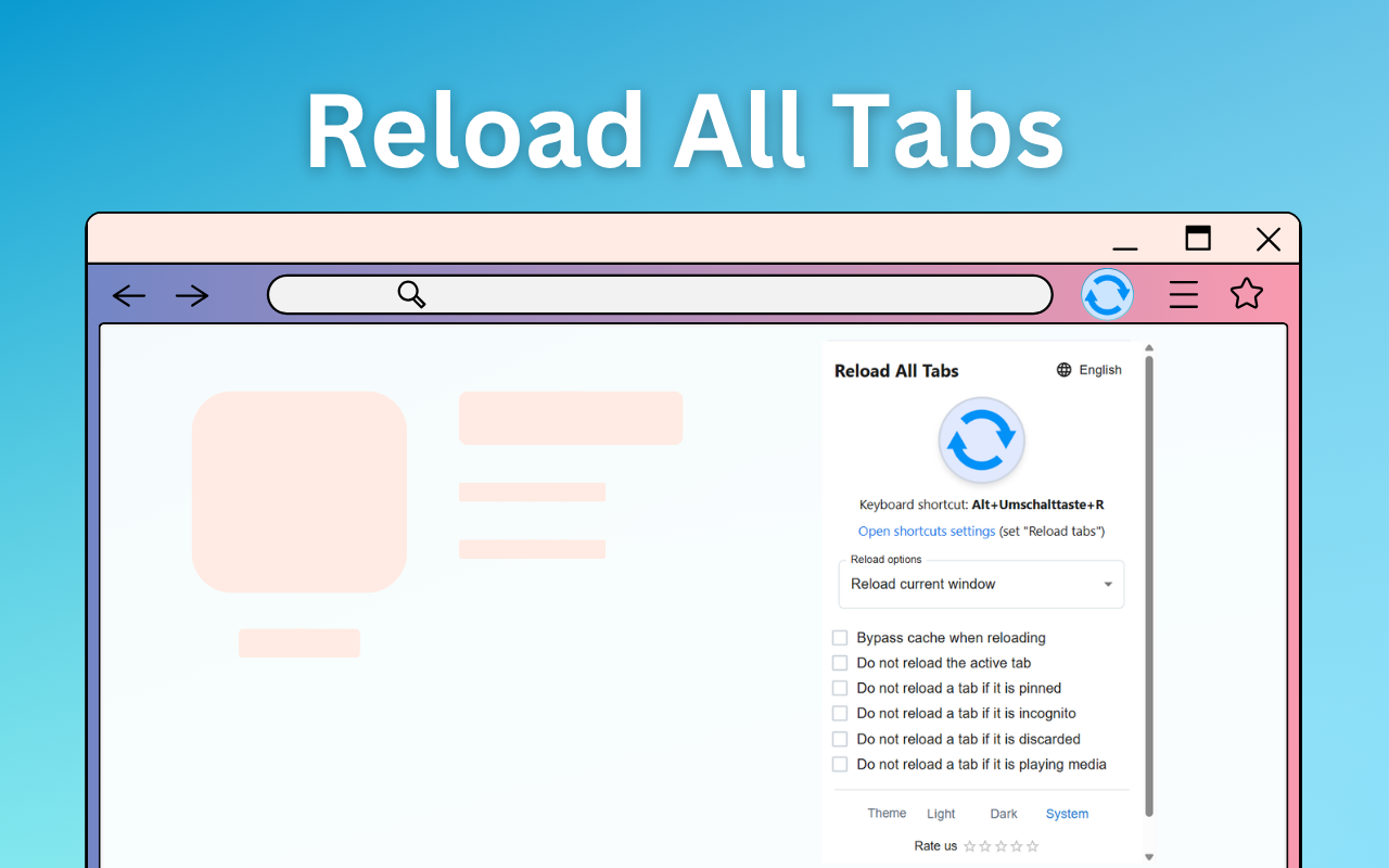 重新加载所有标签 | Reload All Tabs - 截图 1
