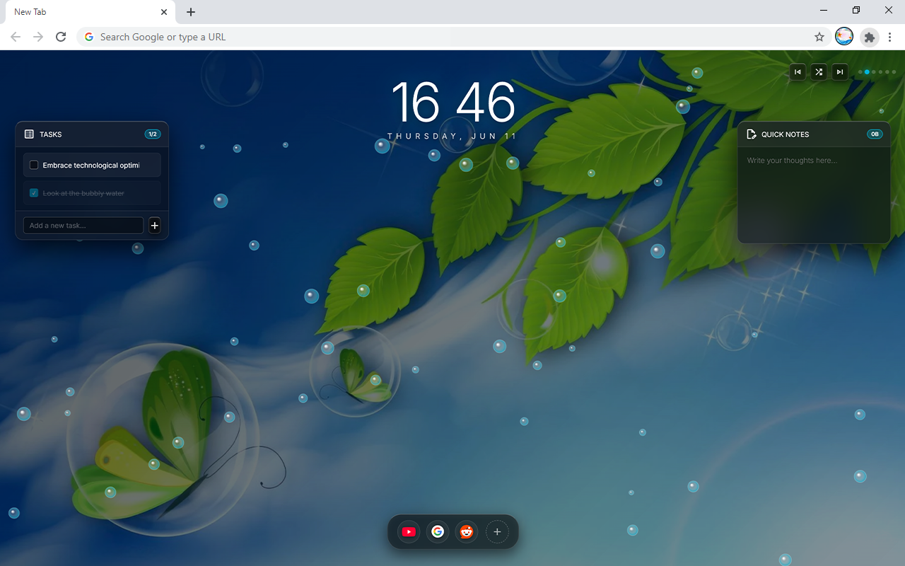 Frutiger Aero HD Wallpaper New Tab - 截图 2