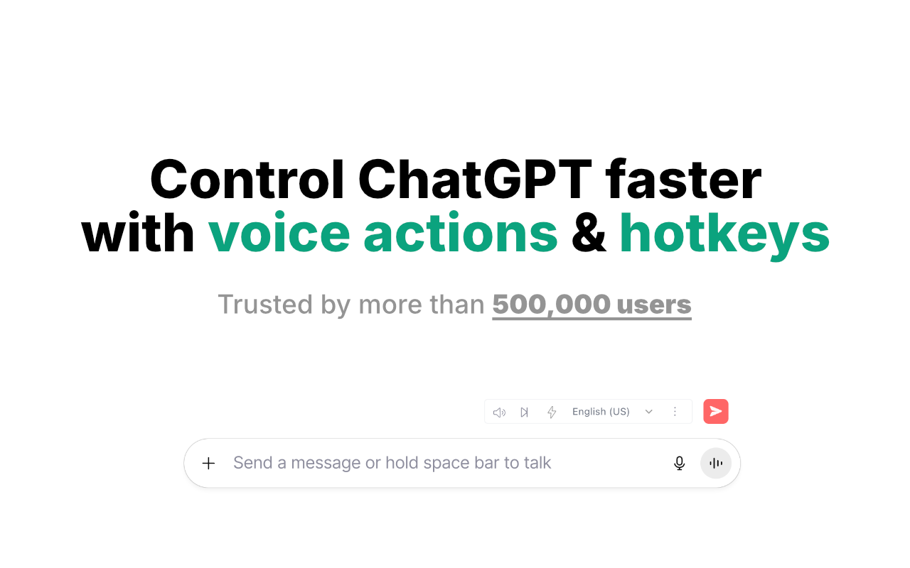 Voice Control for ChatGPT - 截图 1