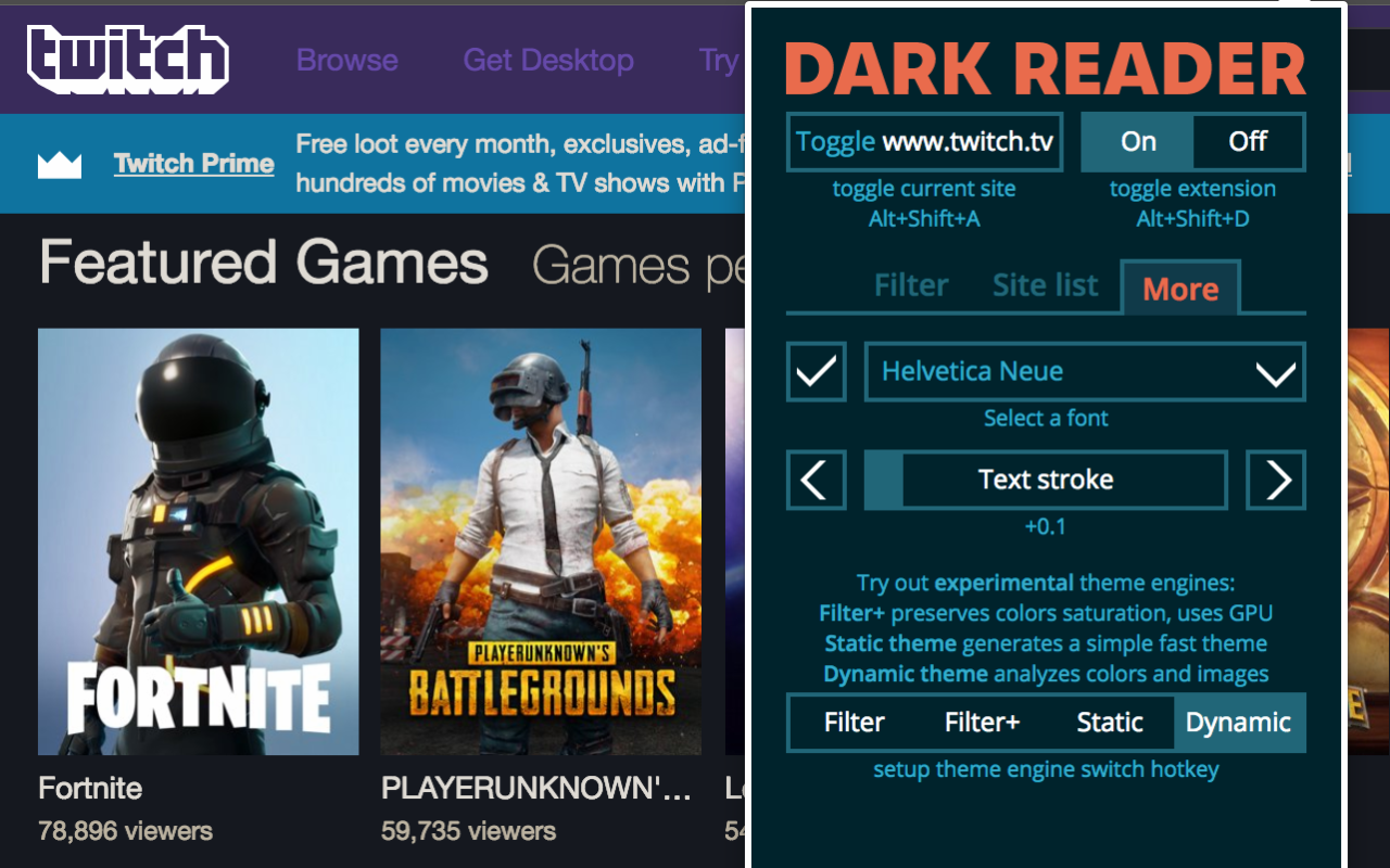 Dark Reader - 截图 1