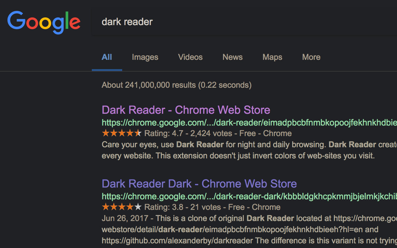 Dark Reader - 截图 2