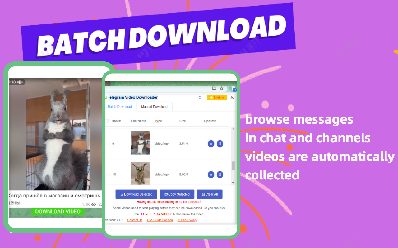 TG Downloader - Telegram视频下载器,电报受限图片视频下载器 - 截图 4