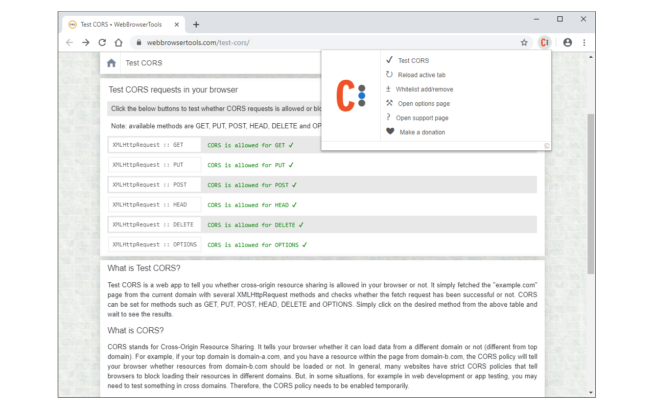 Allow CORS: Access-Control-Allow-Origin - 截图 2