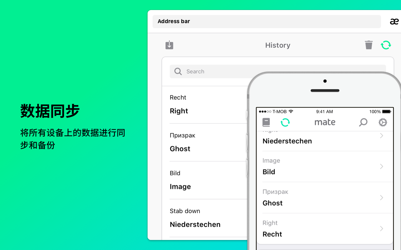 Mate Translate – 翻译器、词典 - 截图 1