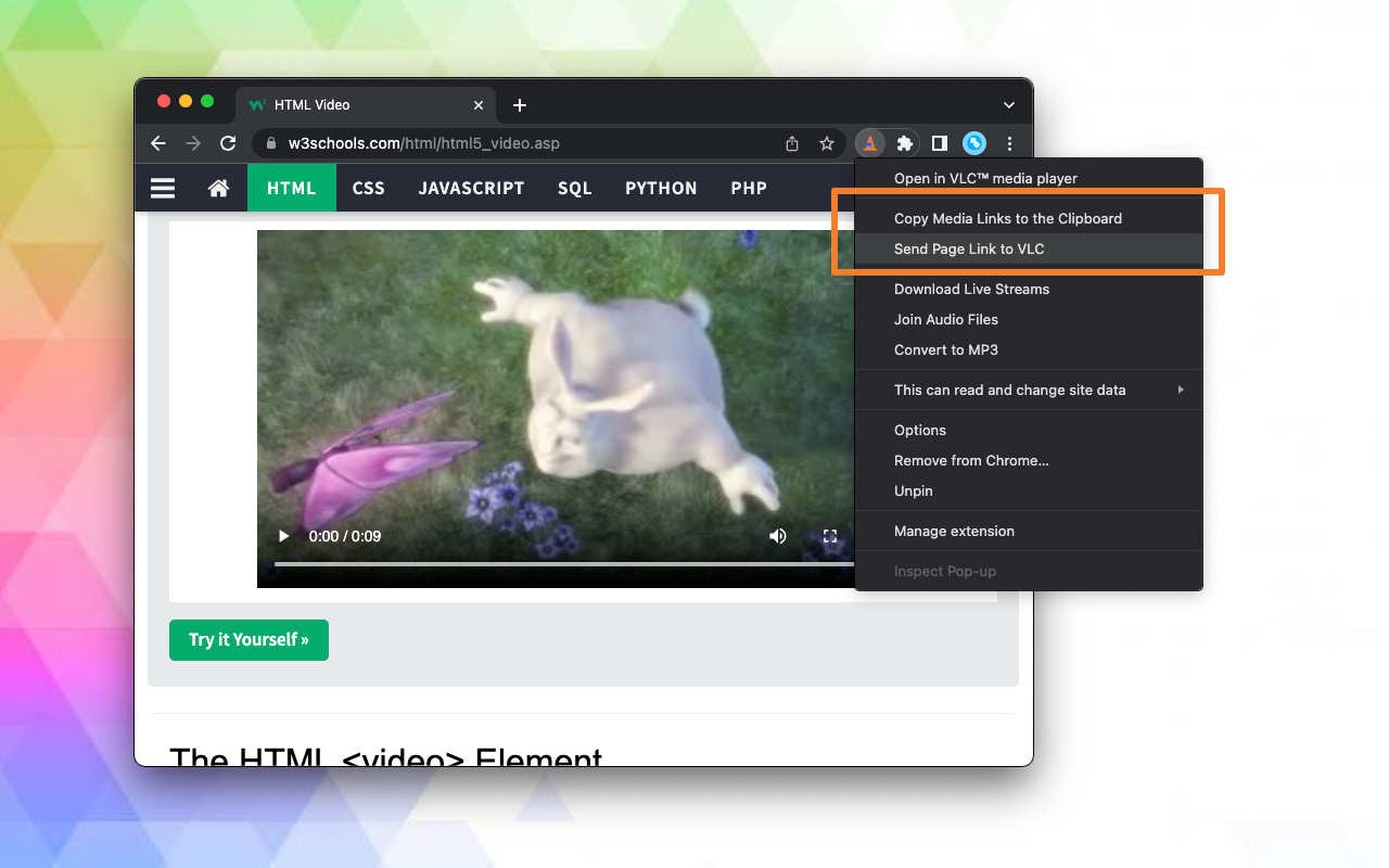 Open in VLC™ media player - 截图 2