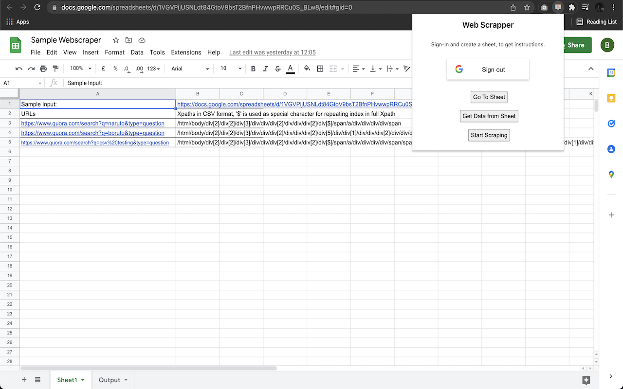Web Scraper - 截图 1