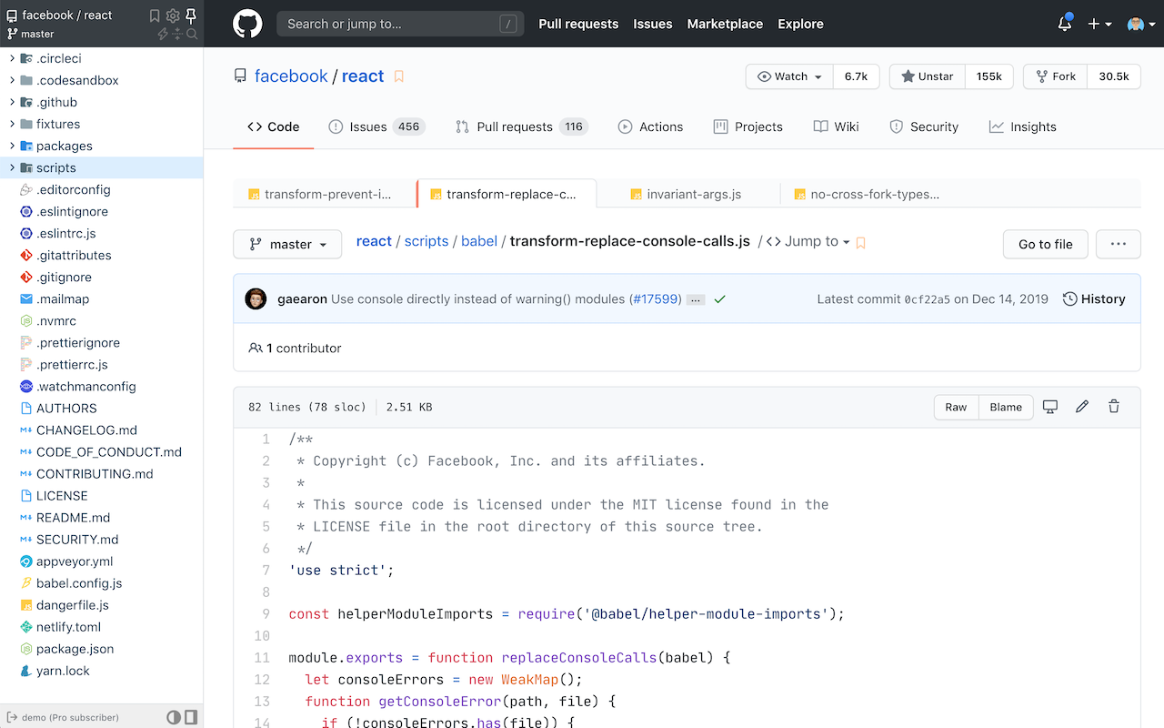 Octotree - GitHub code tree - 截图 1