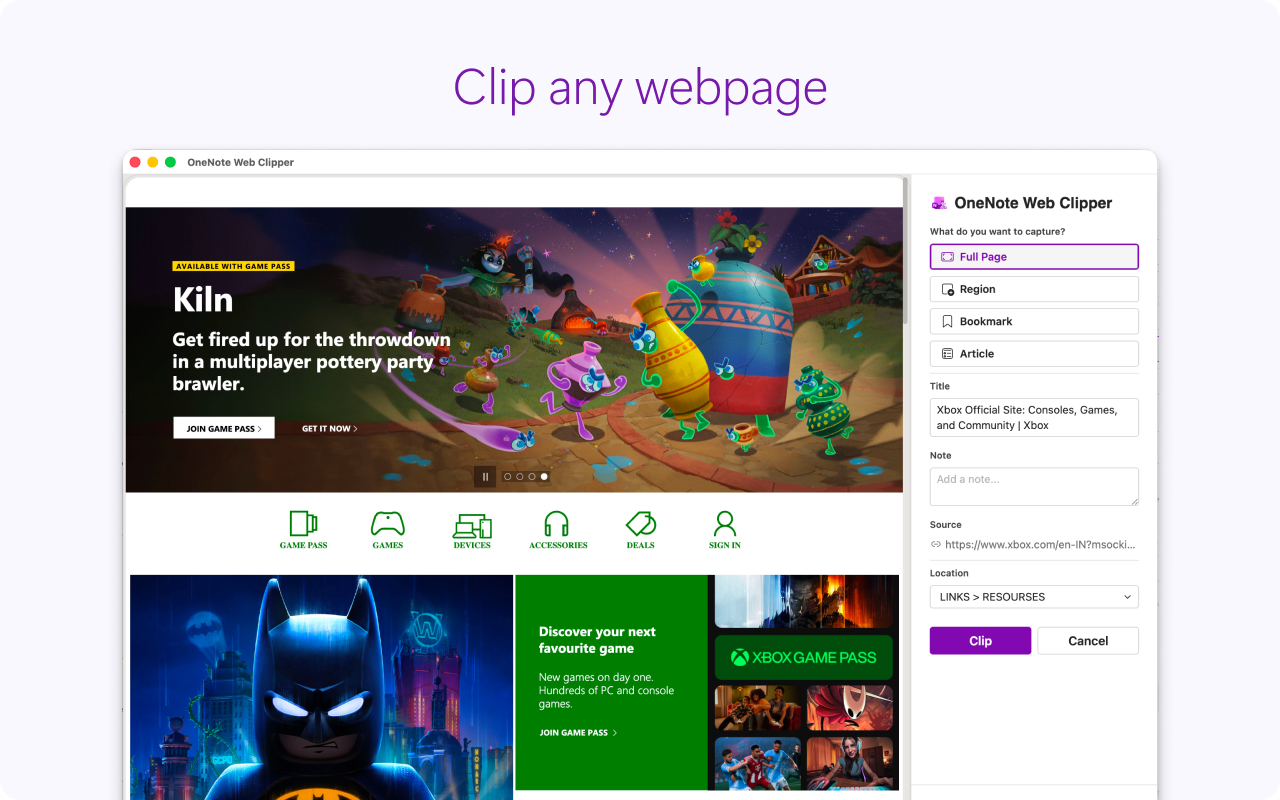 OneNote Web Clipper - 截图 2