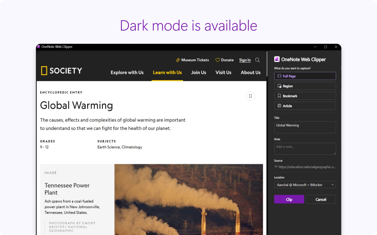 OneNote Web Clipper - 截图 5