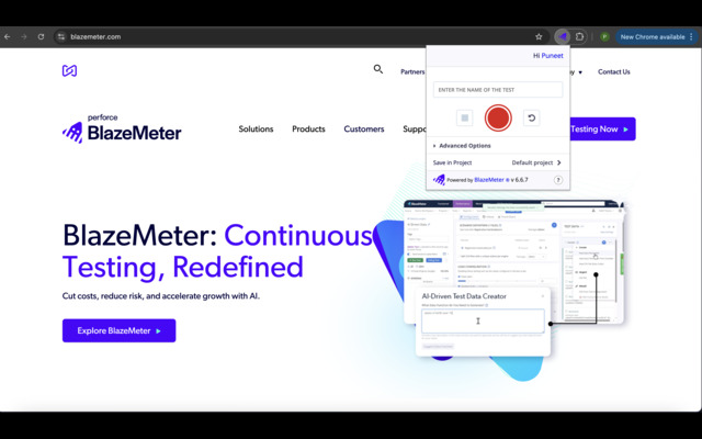 BlazeMeter | The Continuous Testing Platform - 截图 1