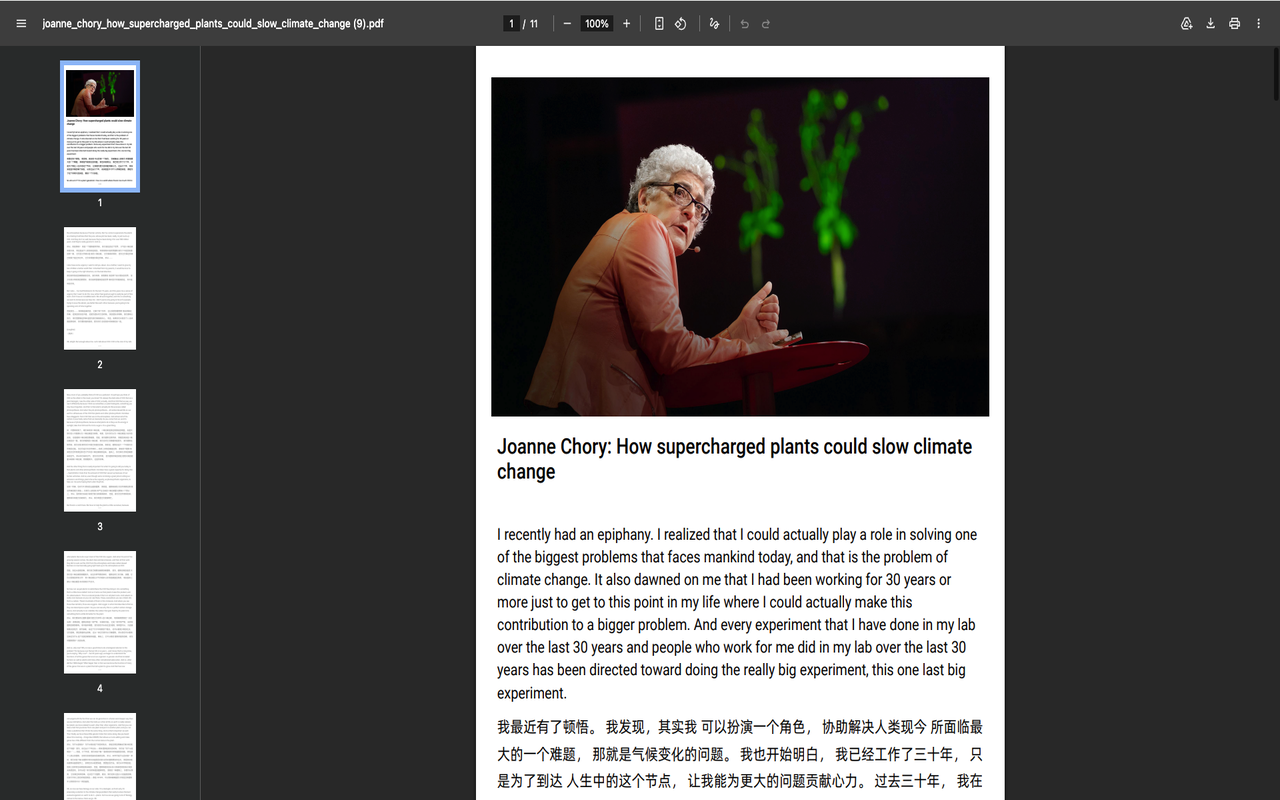 TED Transcript Download - 截图 2