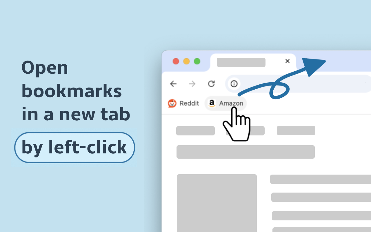 Open bookmarks in a new tab - 截图 1