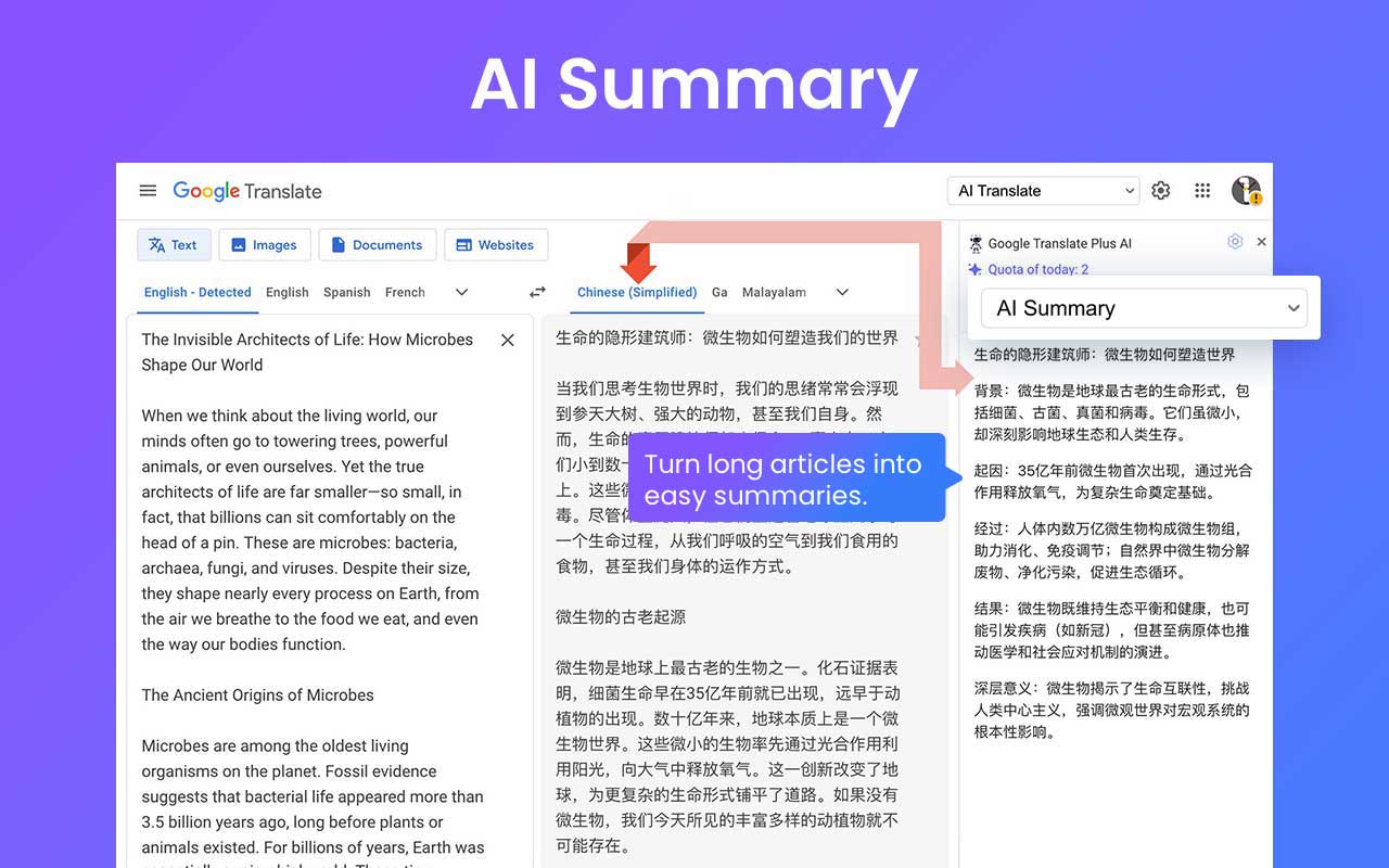 Google Translate Plus AI - 截图 1