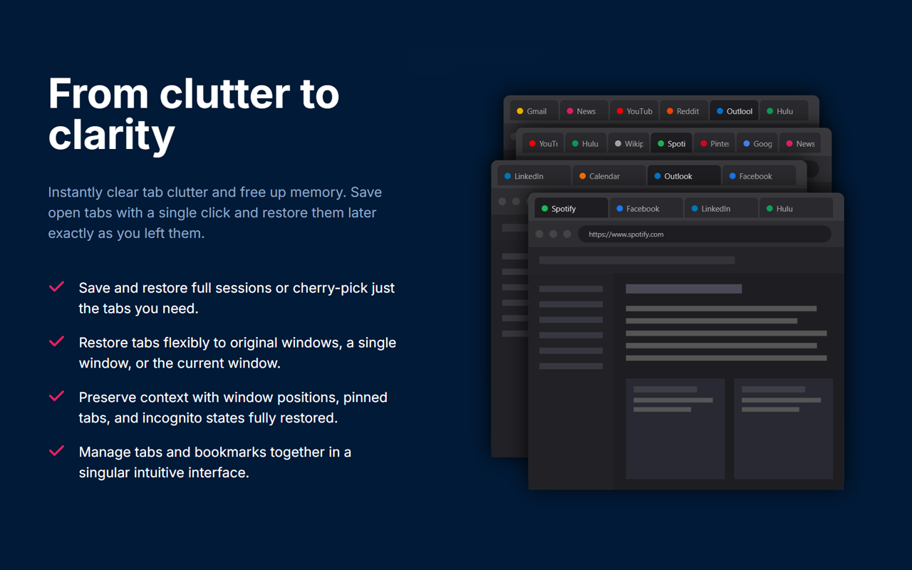 Session Buddy - Tab & Bookmark Manager - 截图 4