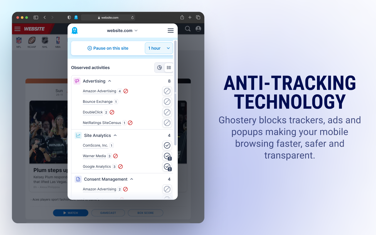 Ghostery 隐私广告拦截工具 - 截图 4