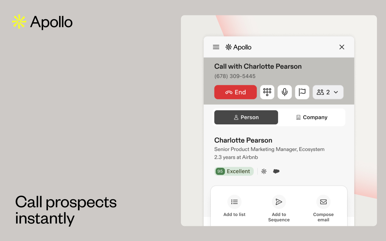 Apollo.io: Free B2B Phone Number & Email Finder - 截图 4