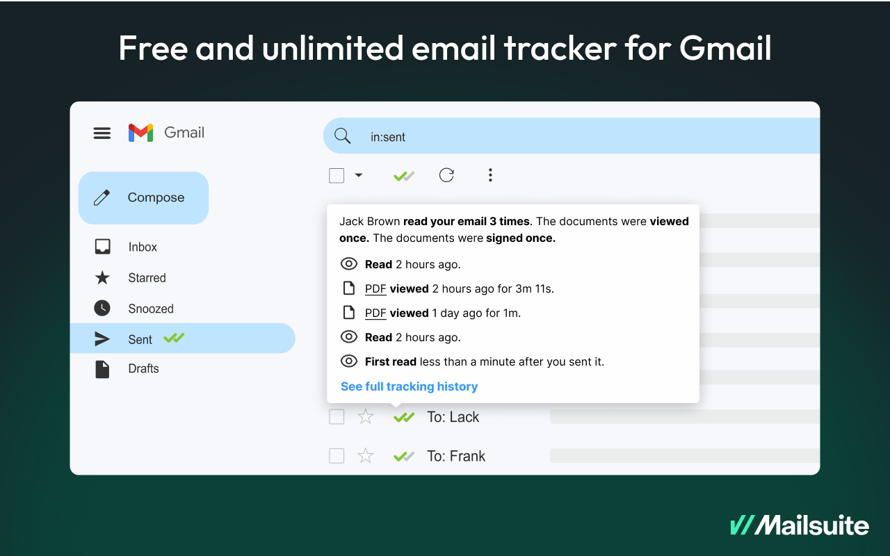 Mailtrack® 邮件跟踪器 - 截图 5