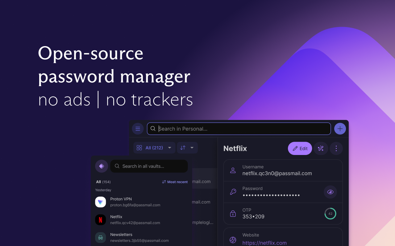 Proton Pass: Free Password Manager - 截图 2