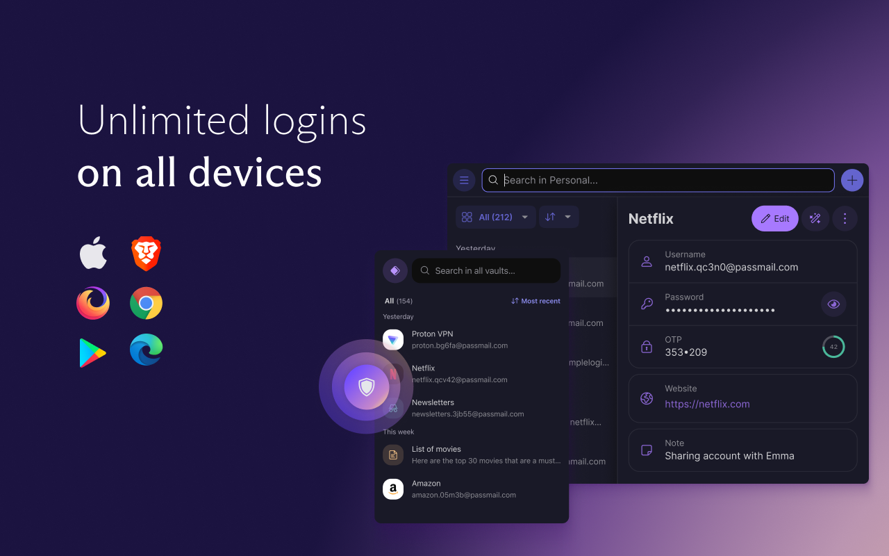 Proton Pass: Free Password Manager - 截图 4