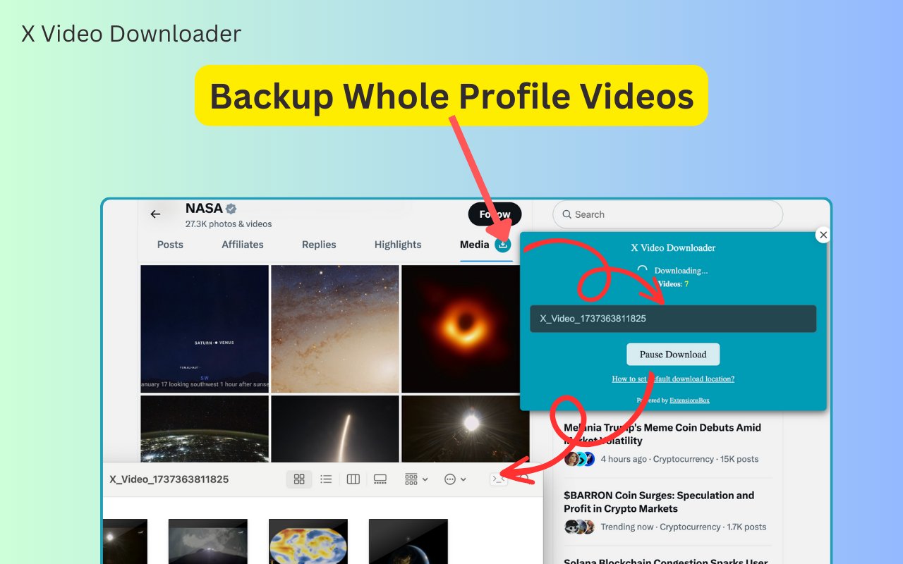 X 视频下载器 – Twitter 视频下载器 - 截图 1
