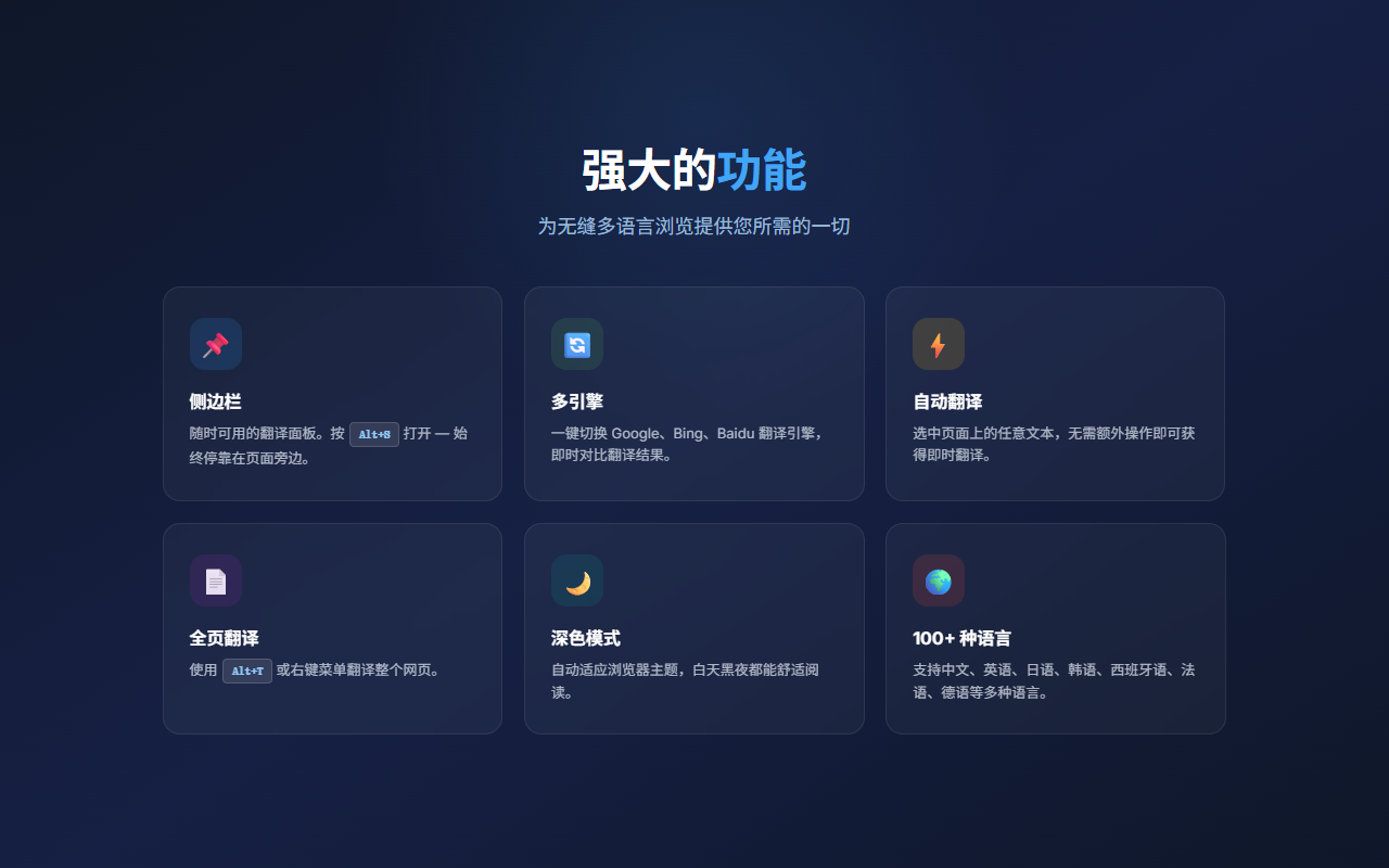 谷歌翻译 - 侧面板 - 截图 1