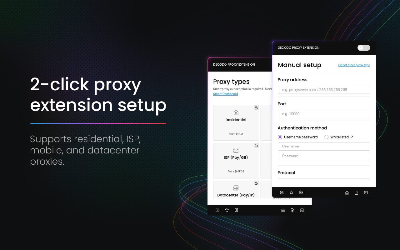 Decodo(Smartproxy) Extension - 截图 1