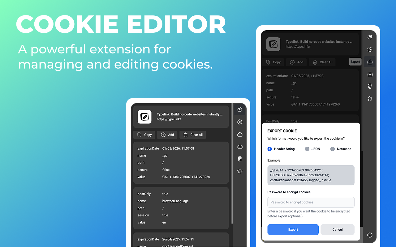 Cookie Editor - 截图 2