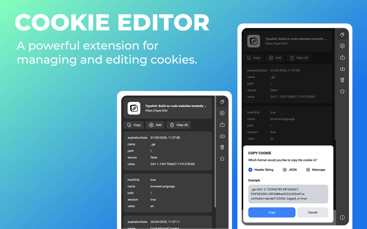 Cookie Editor - 截图 5