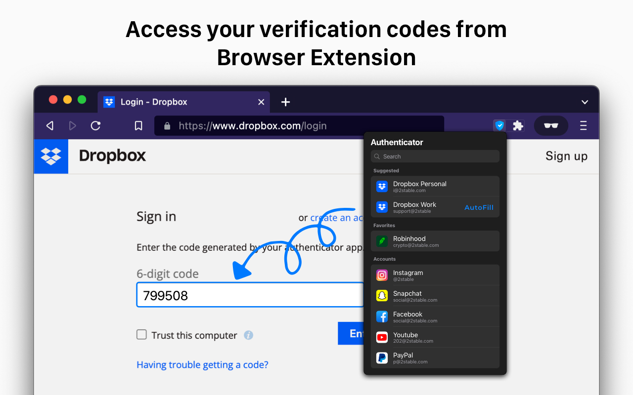 Authenticator App - 截图 1