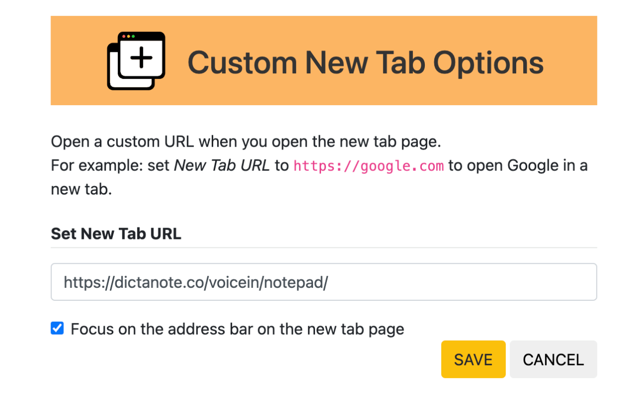 Custom New Tab - 截图 3