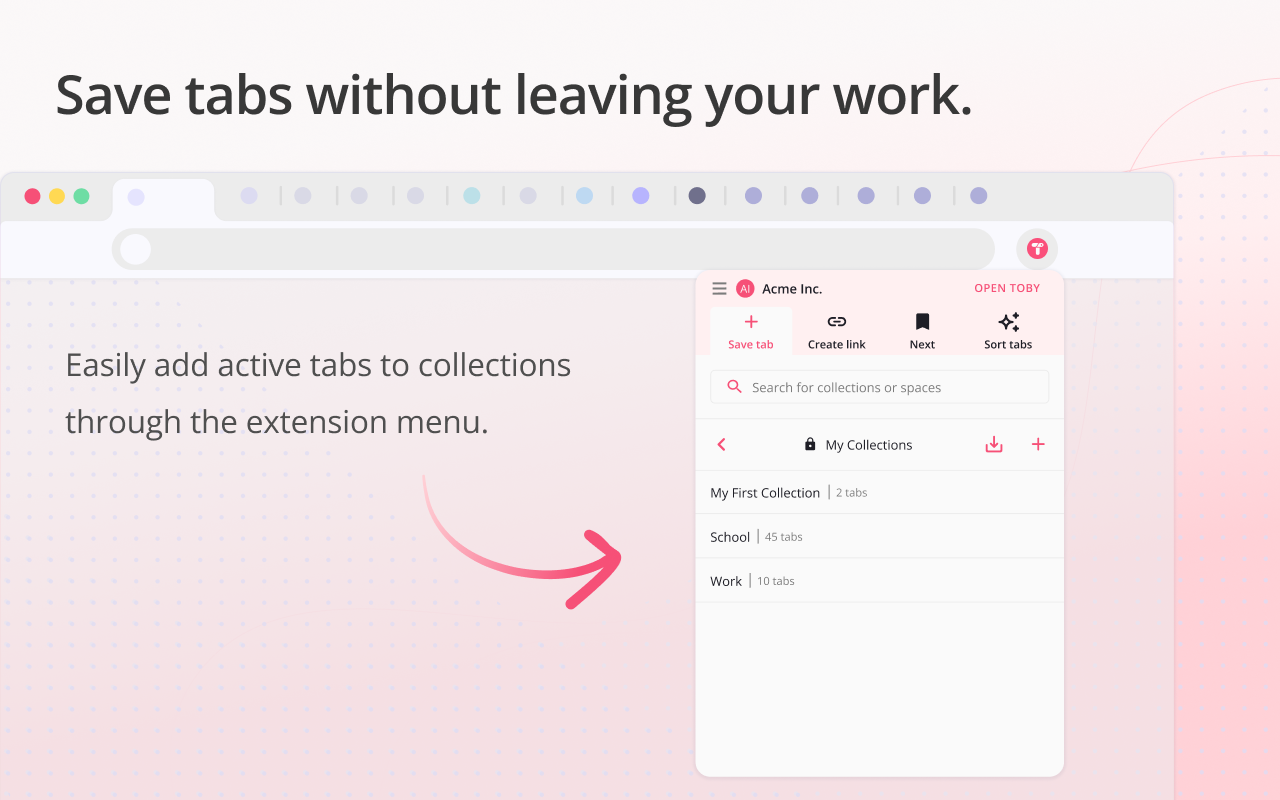 Toby: Tab Management Tool - 截图 2