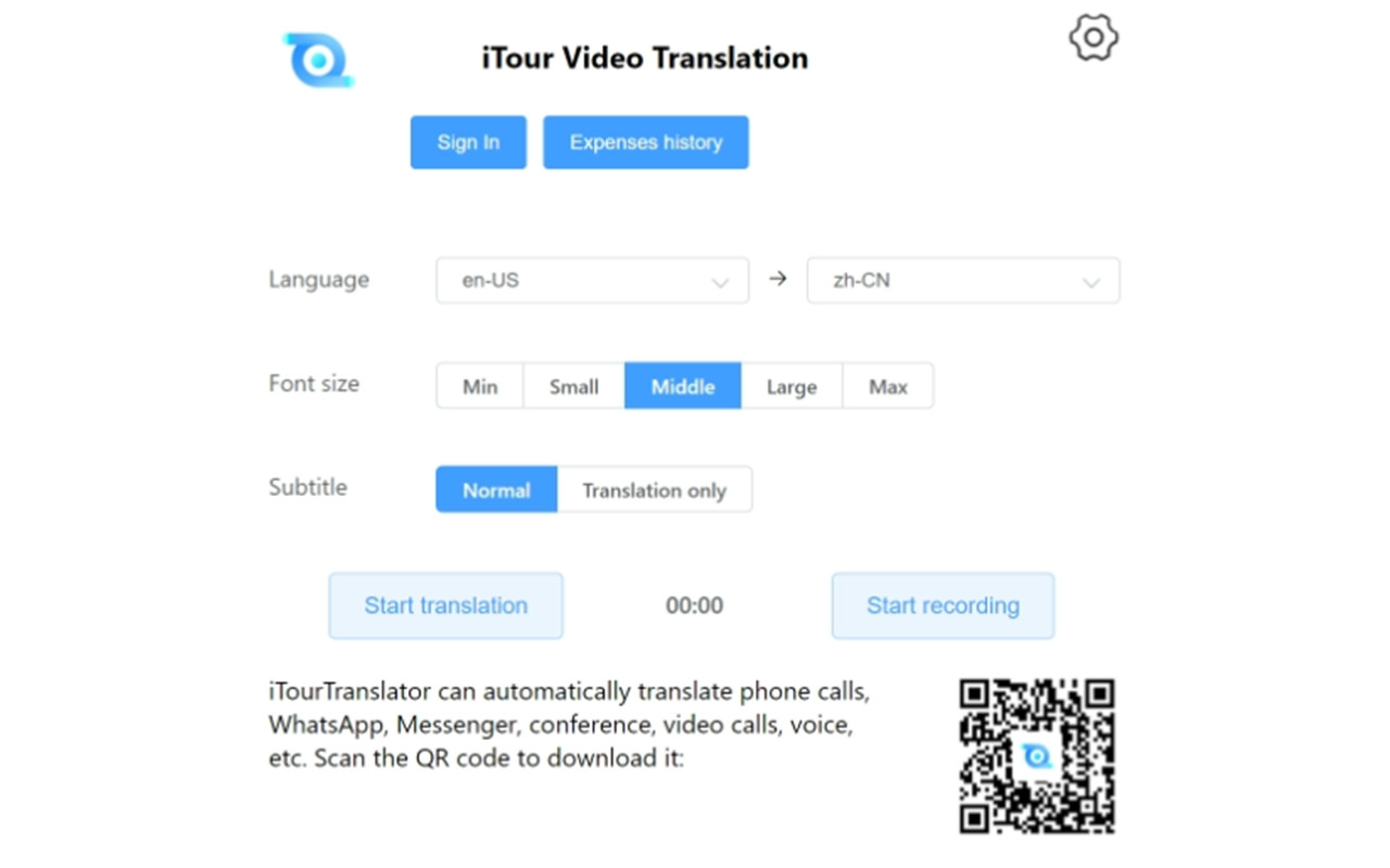 iTour Video Translation - 截图 1