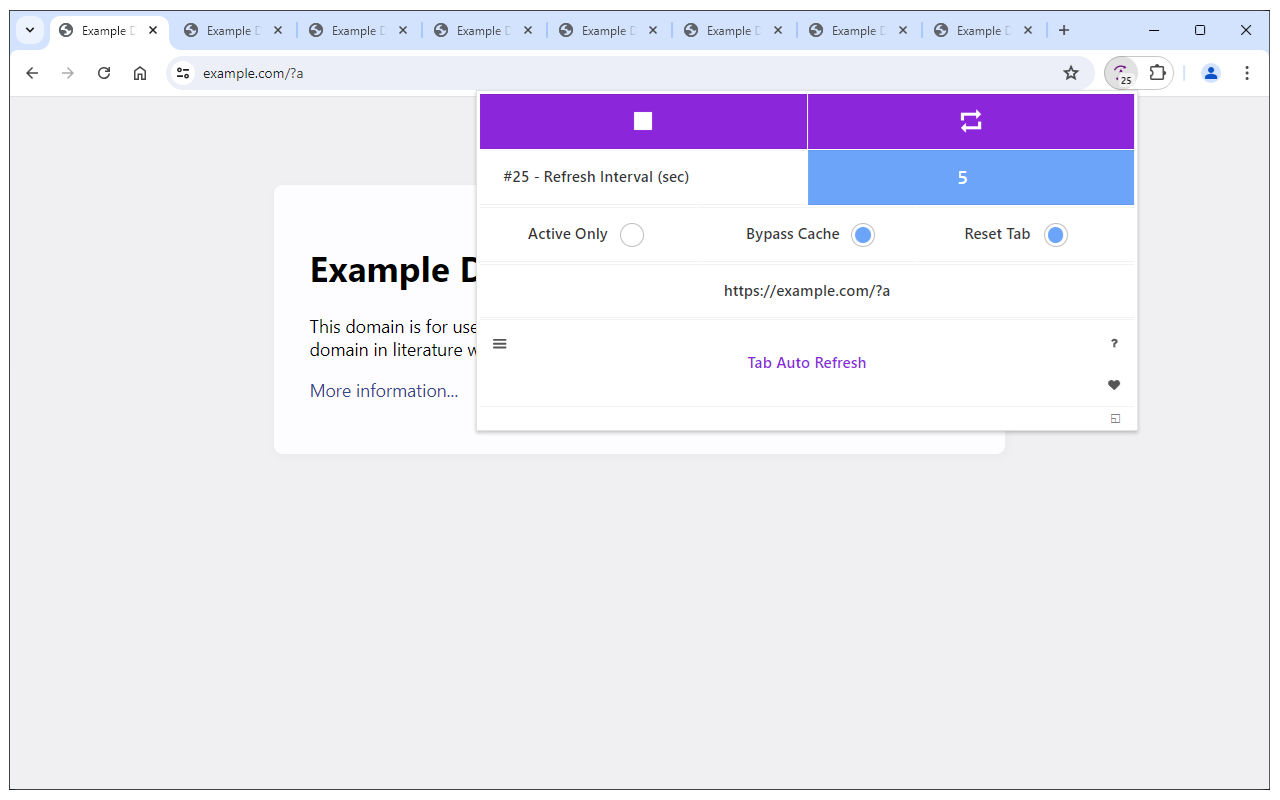 Tab Auto Refresh - 截图 3