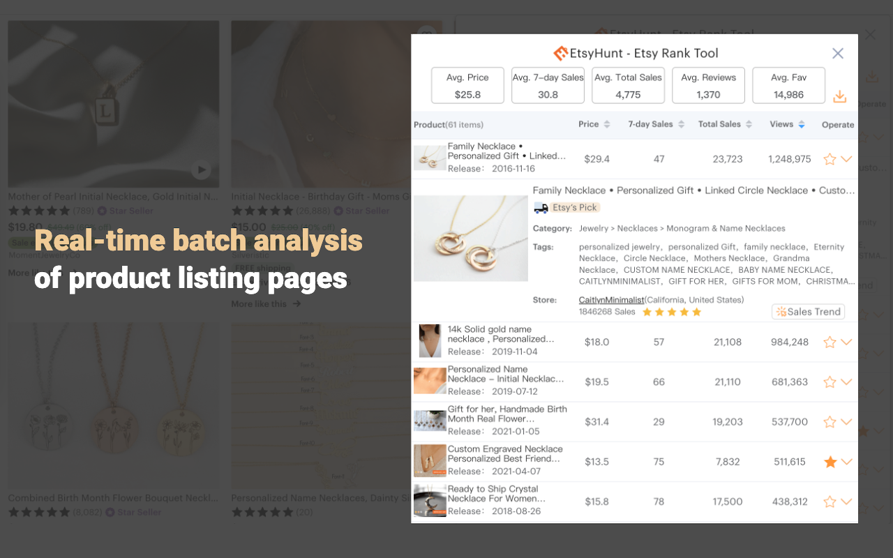 EHunt - Etsy™ Rank Tool - 截图 3