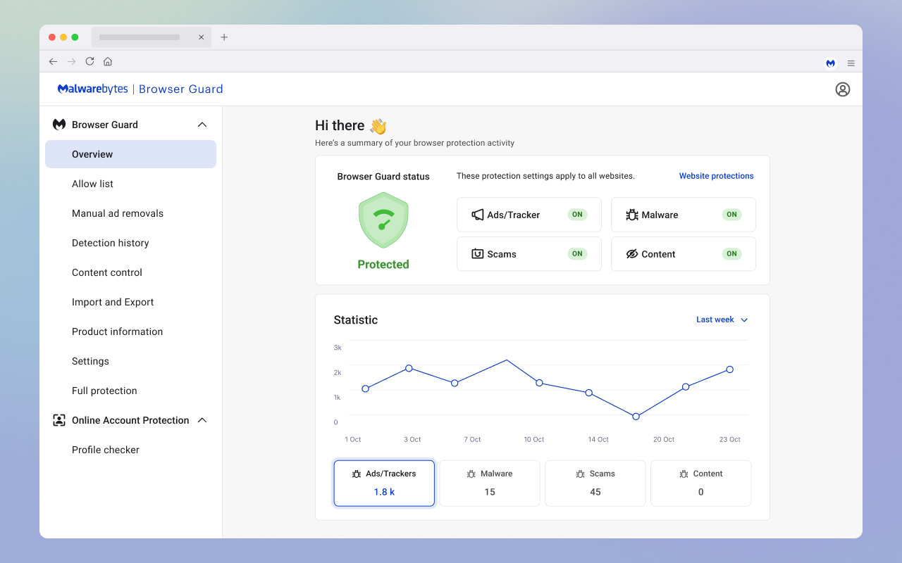 Malwarebytes Browser Guard - 截图 1