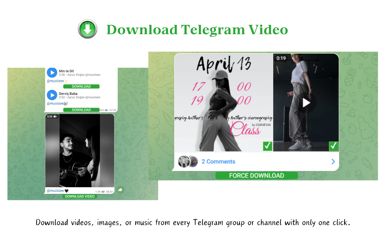 Telegram downloader - Telegram Video Downloader,Telegram 图片视频下载器 - 截图 2