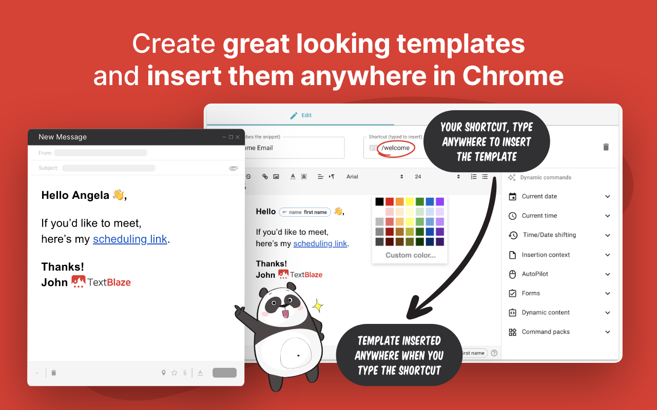 Text Blaze: Templates and Snippets - 截图 5