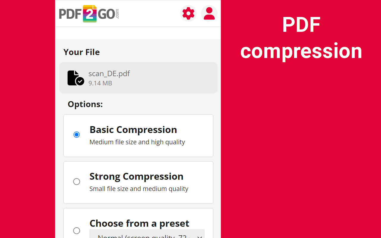 在线PDF编辑器(pdf2go.com) - 截图 2