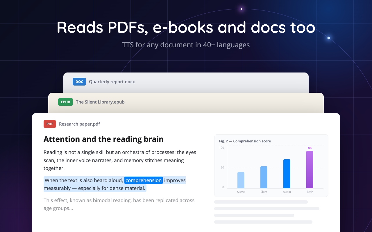 Read Aloud TTS: 文字转语音 — Text to Speech - 截图 3