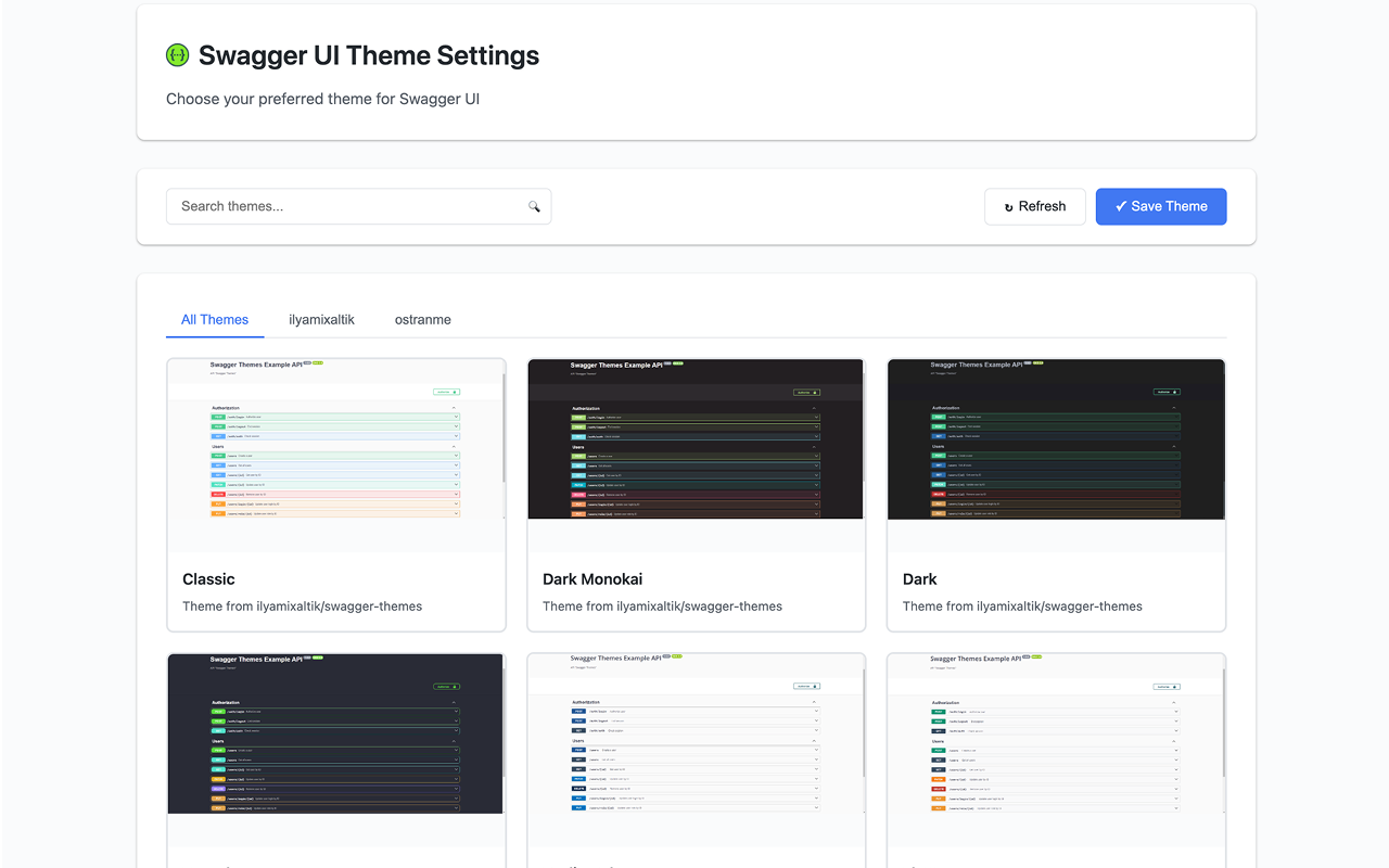 Swagger UI - API 文档查看器 - 截图 2