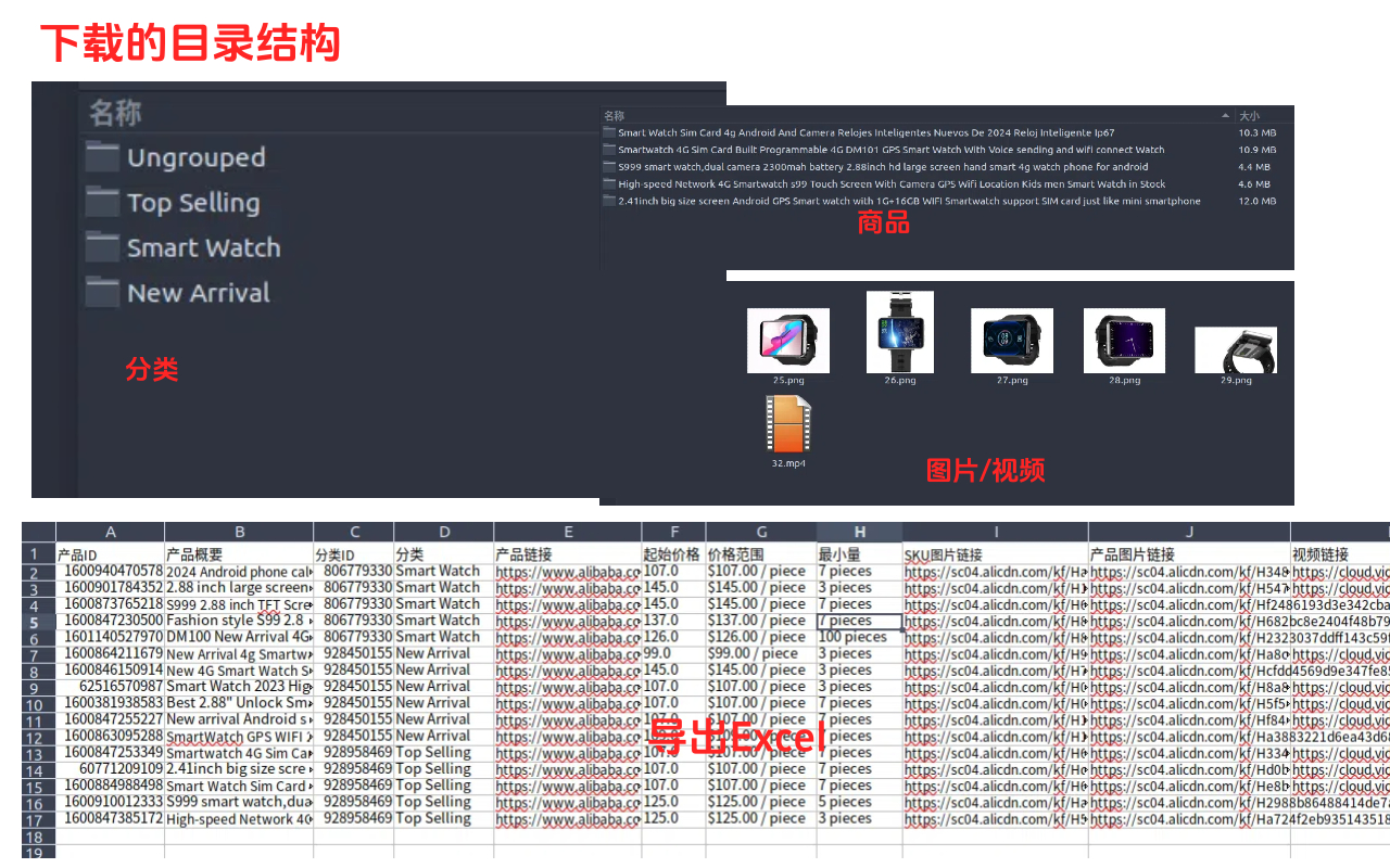 Alibaba-阿里巴巴国际站商品图片/视频下载/店铺图片/视频下载 - 截图 1